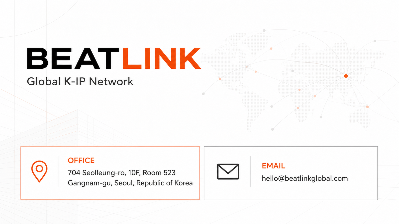 BEATLINK office address and email contact information