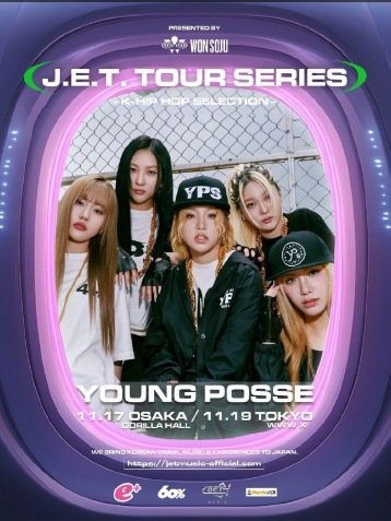 YOUNG POSSE J.E.T. TOUR SERIES poster, Osaka and Tokyo